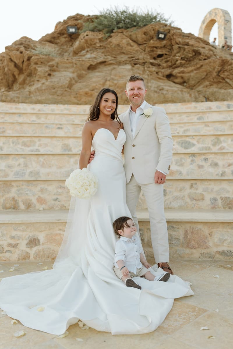 Reni & Jordan Wedding at the Cycladic Gem Villa Ios