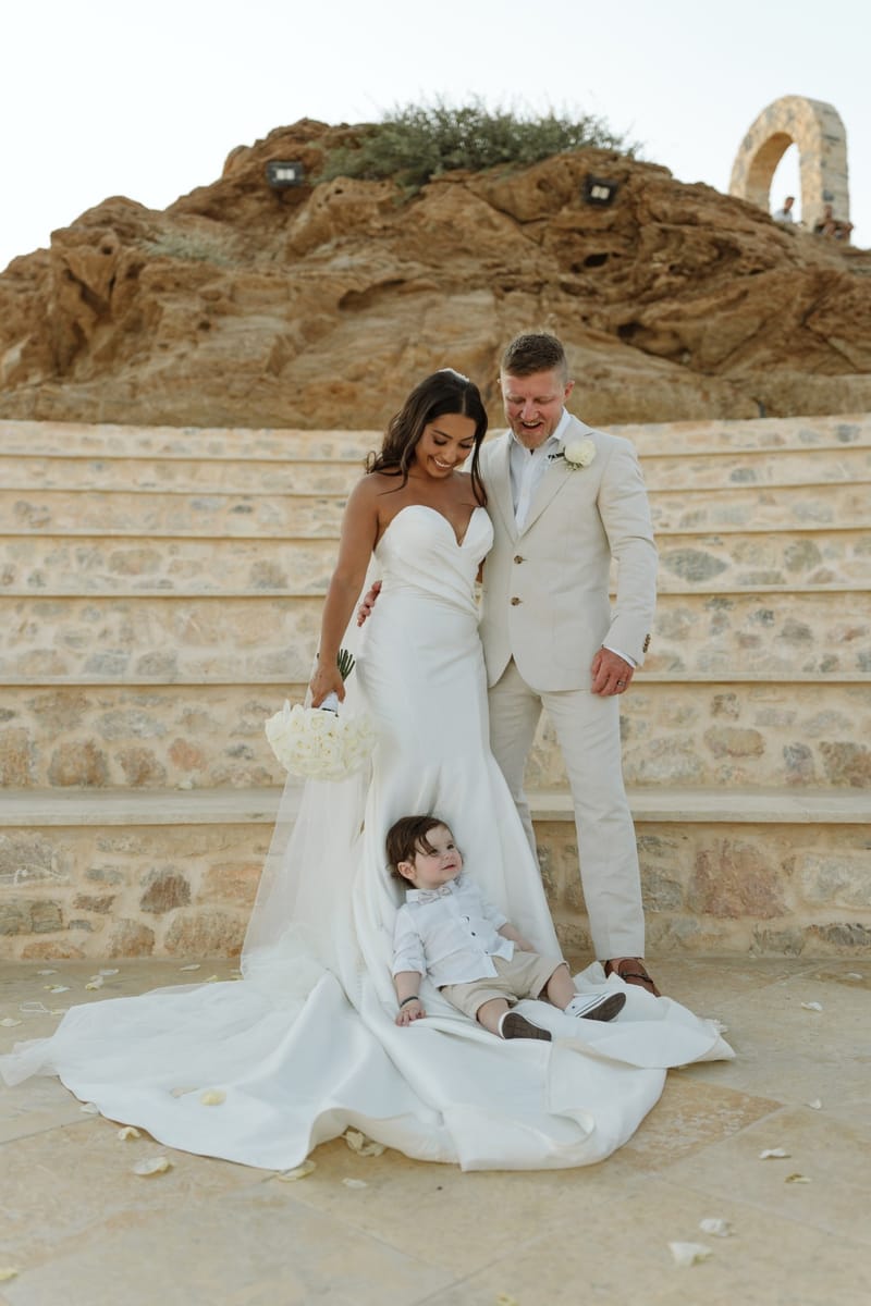 Reni & Jordan Wedding at the Cycladic Gem Villa Ios
