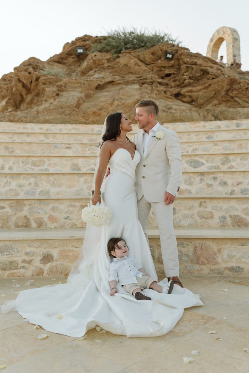 Reni & Jordan Wedding at the Cycladic Gem Villa Ios