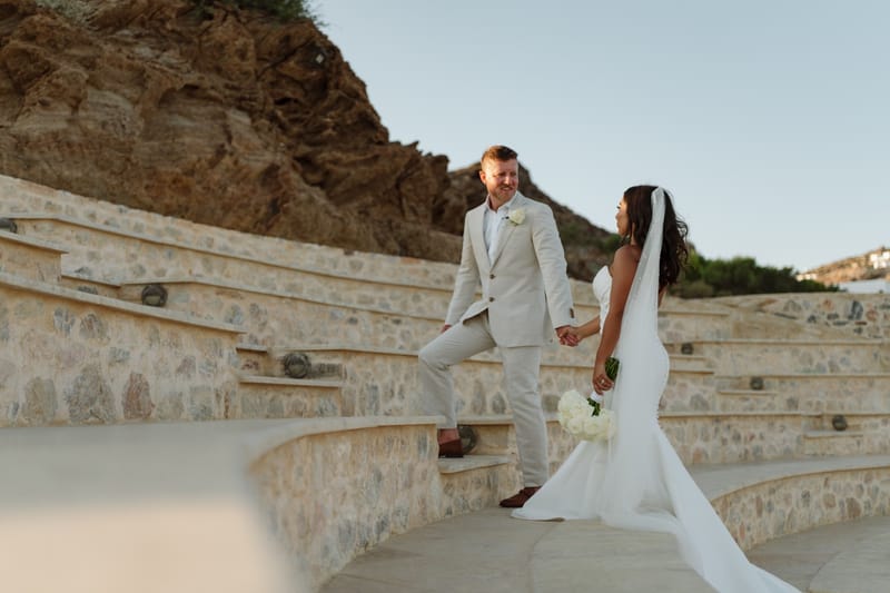 Reni & Jordan Wedding at the Cycladic Gem Villa Ios