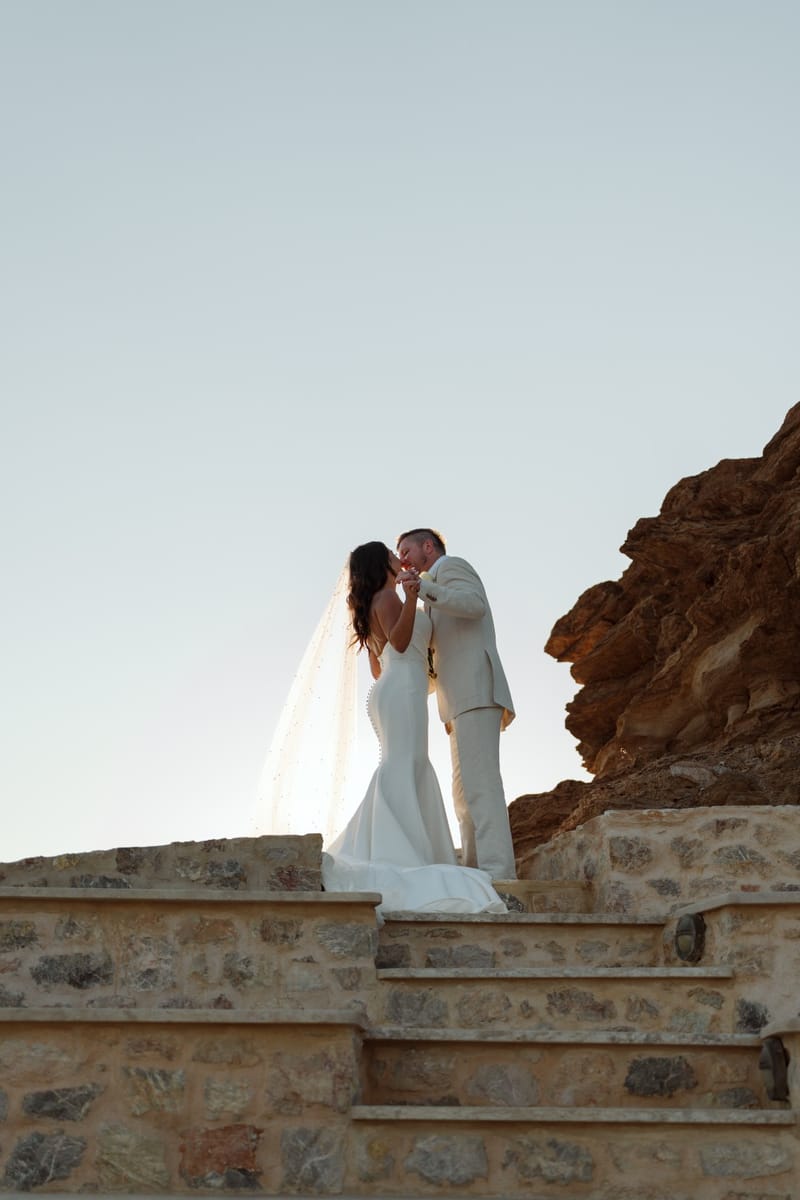 Reni & Jordan Wedding at the Cycladic Gem Villa Ios
