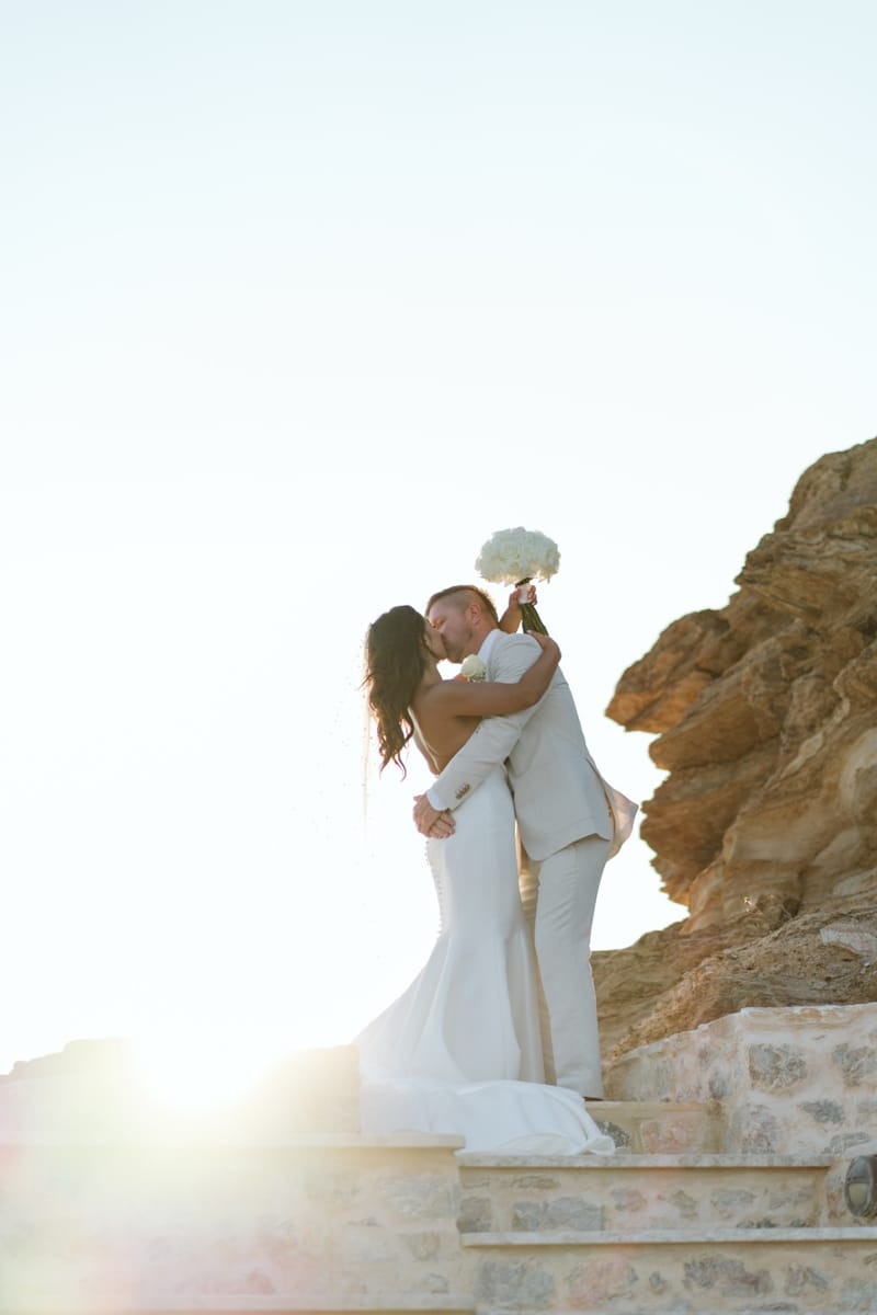 Reni & Jordan Wedding at the Cycladic Gem Villa Ios