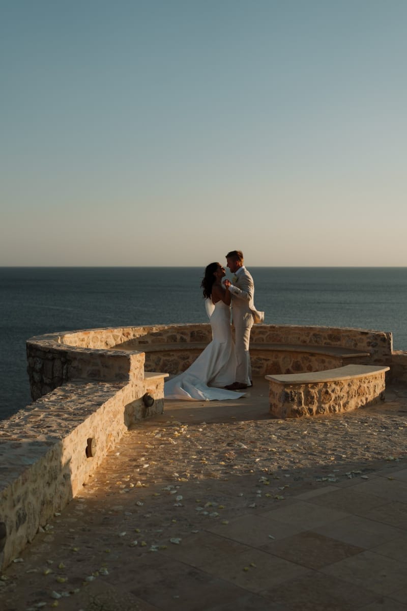 Reni & Jordan Wedding at the Cycladic Gem Villa Ios
