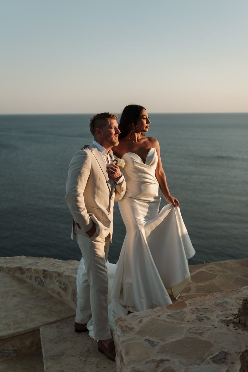 Reni & Jordan Wedding at the Cycladic Gem Villa Ios