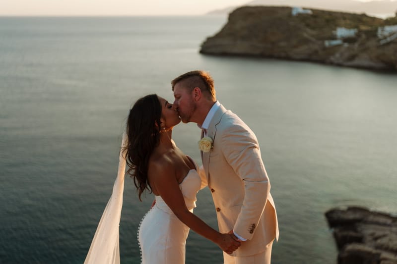 Reni & Jordan Wedding at the Cycladic Gem Villa Ios