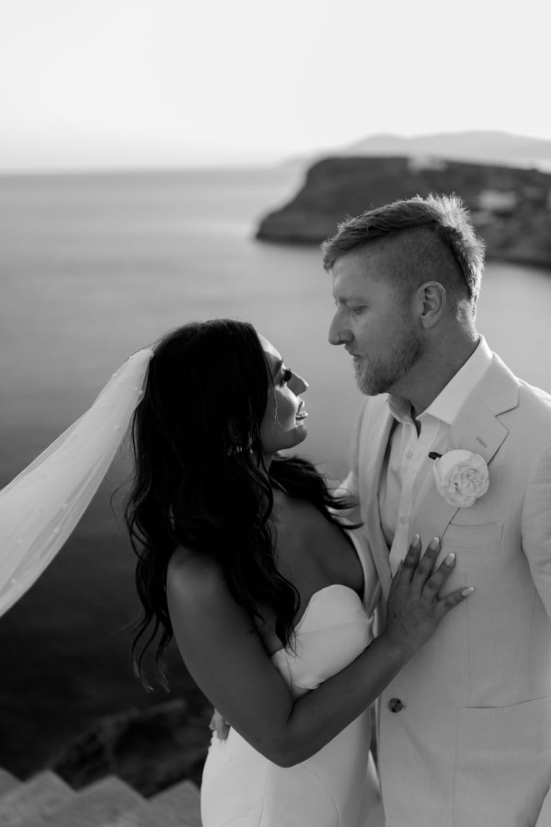 Reni & Jordan Wedding at the Cycladic Gem Villa Ios