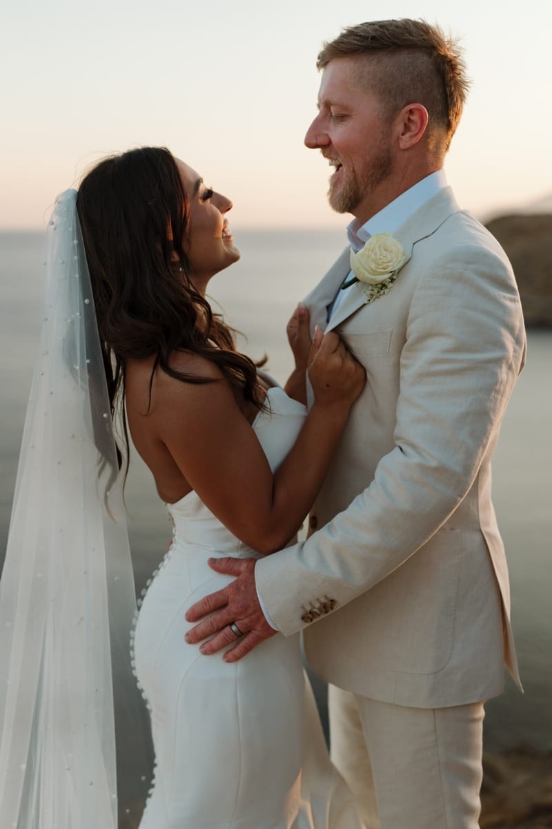 Reni & Jordan Wedding at the Cycladic Gem Villa Ios