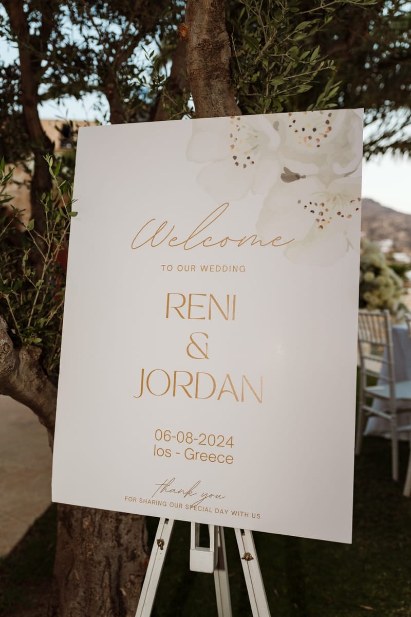 Reni & Jordan Wedding at the Cycladic Gem Villa Ios