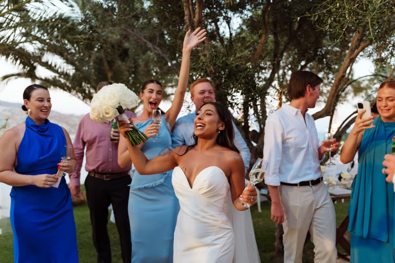 Reni & Jordan Wedding at the Cycladic Gem Villa Ios