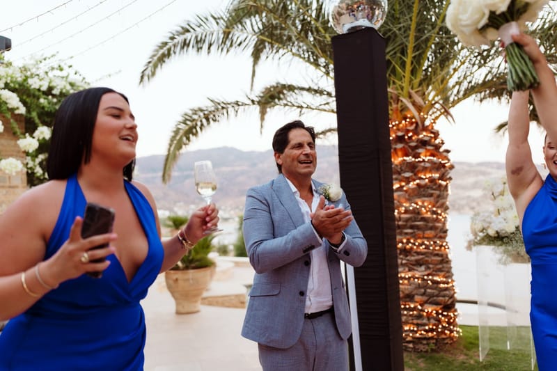 Reni & Jordan Wedding at the Cycladic Gem Villa Ios