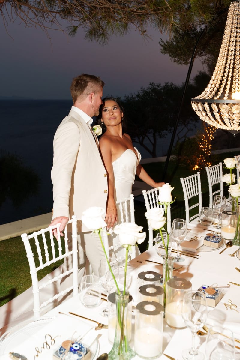 Reni & Jordan Wedding at the Cycladic Gem Villa Ios