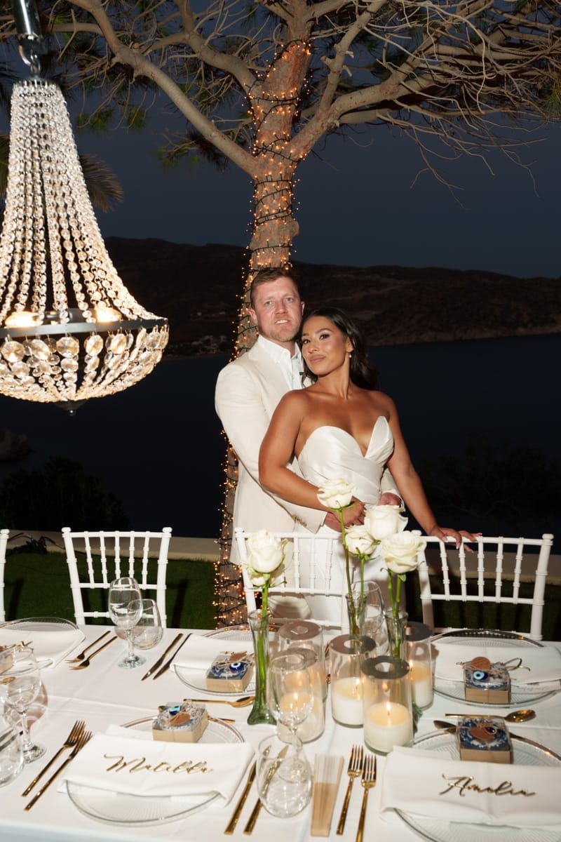 Reni & Jordan Wedding at the Cycladic Gem Villa Ios