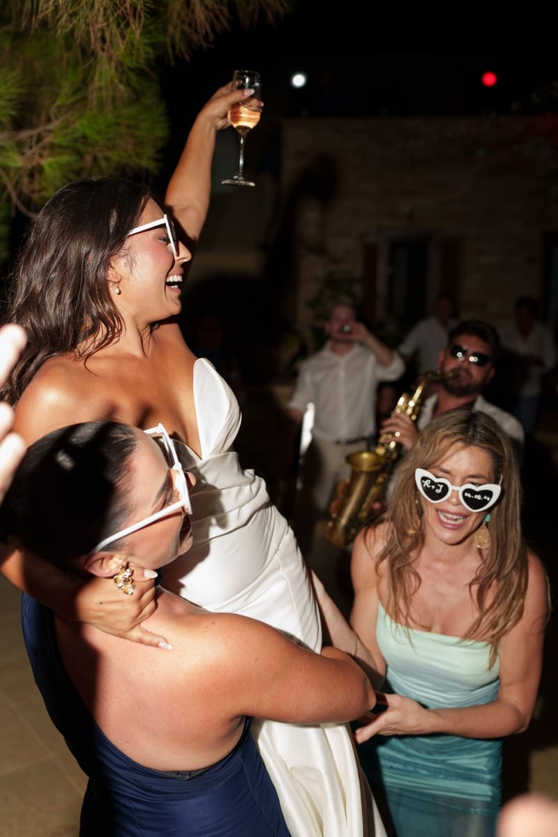 Reni & Jordan Wedding at the Cycladic Gem Villa Ios