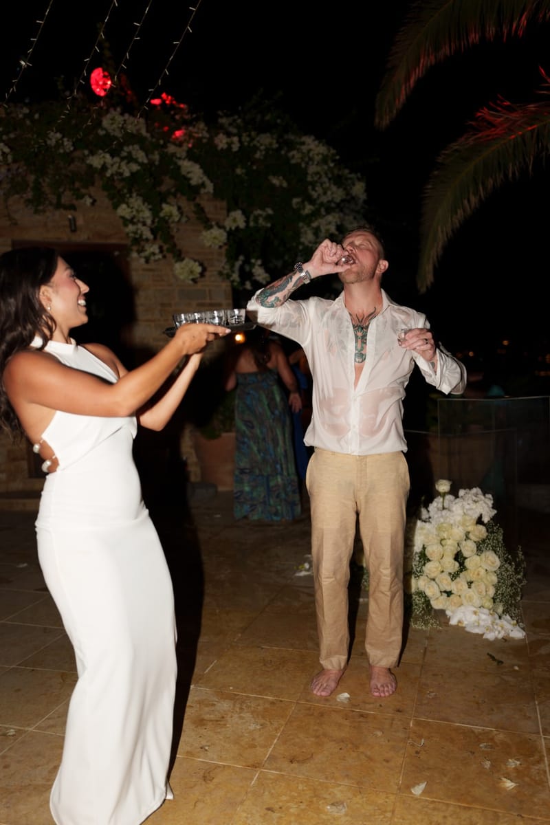 Reni & Jordan Wedding at the Cycladic Gem Villa Ios