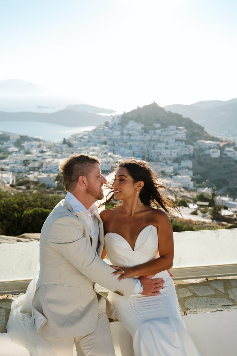 Reni & Jordan Wedding at the Cycladic Gem Villa Ios