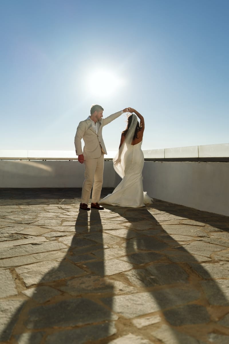 Reni & Jordan Wedding at the Cycladic Gem Villa Ios