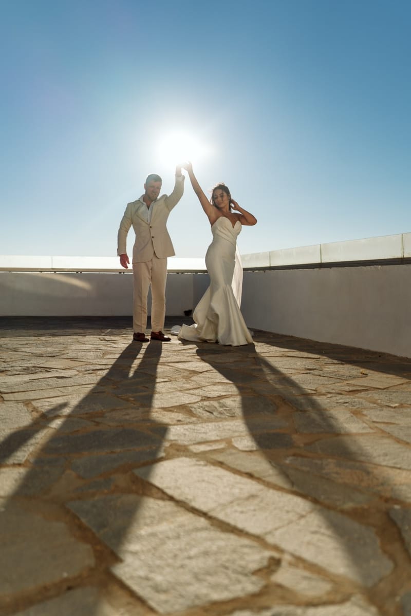 Reni & Jordan Wedding at the Cycladic Gem Villa Ios