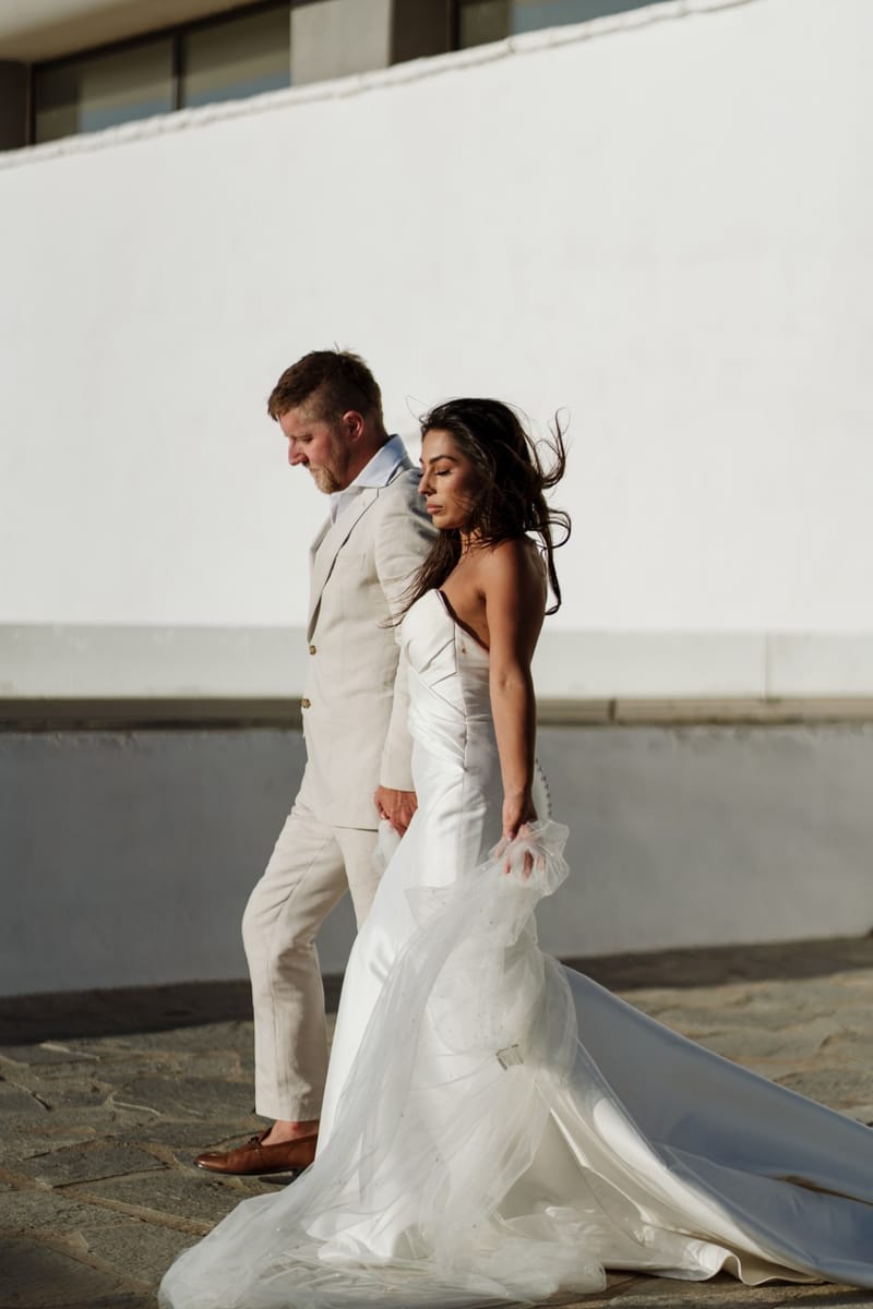 Reni & Jordan Wedding at the Cycladic Gem Villa Ios