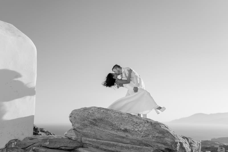 Reni & Jordan Wedding at the Cycladic Gem Villa Ios