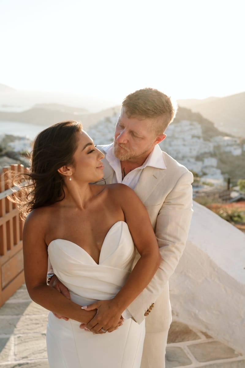 Reni & Jordan Wedding at the Cycladic Gem Villa Ios