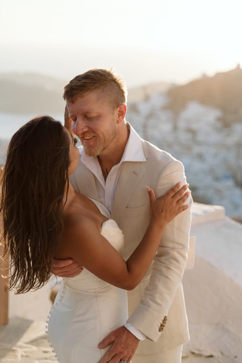 Reni & Jordan Wedding at the Cycladic Gem Villa Ios