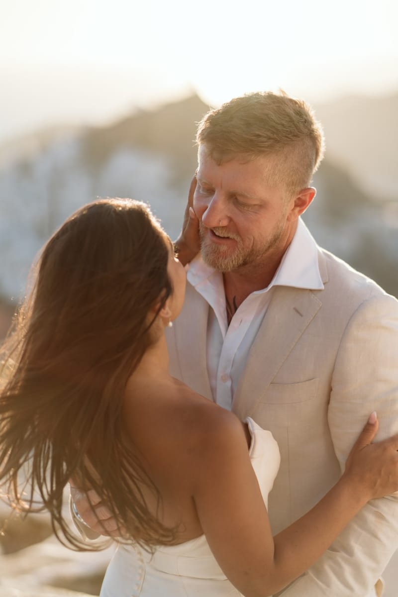 Reni & Jordan Wedding at the Cycladic Gem Villa Ios