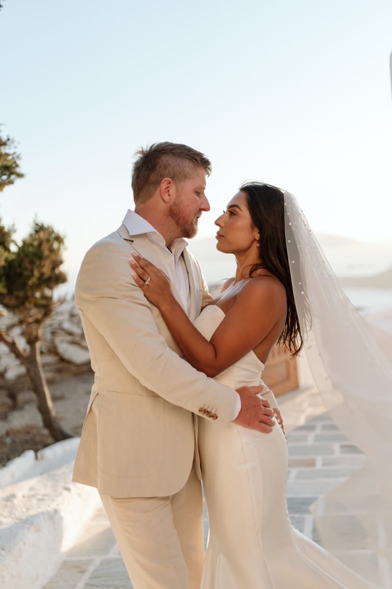 Reni & Jordan Wedding at the Cycladic Gem Villa Ios