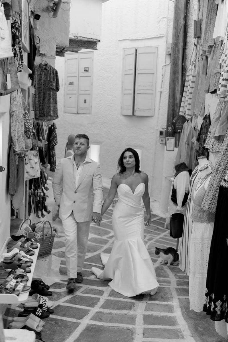 Reni & Jordan Wedding at the Cycladic Gem Villa Ios