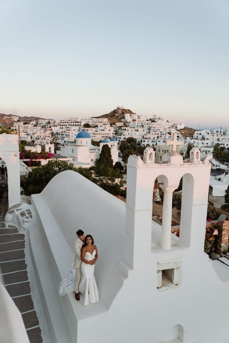 Reni & Jordan Wedding at the Cycladic Gem Villa Ios