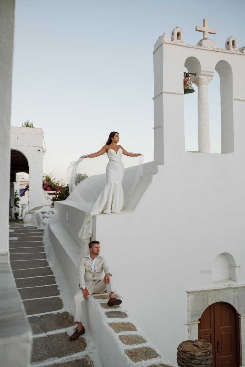 Reni & Jordan Wedding at the Cycladic Gem Villa Ios