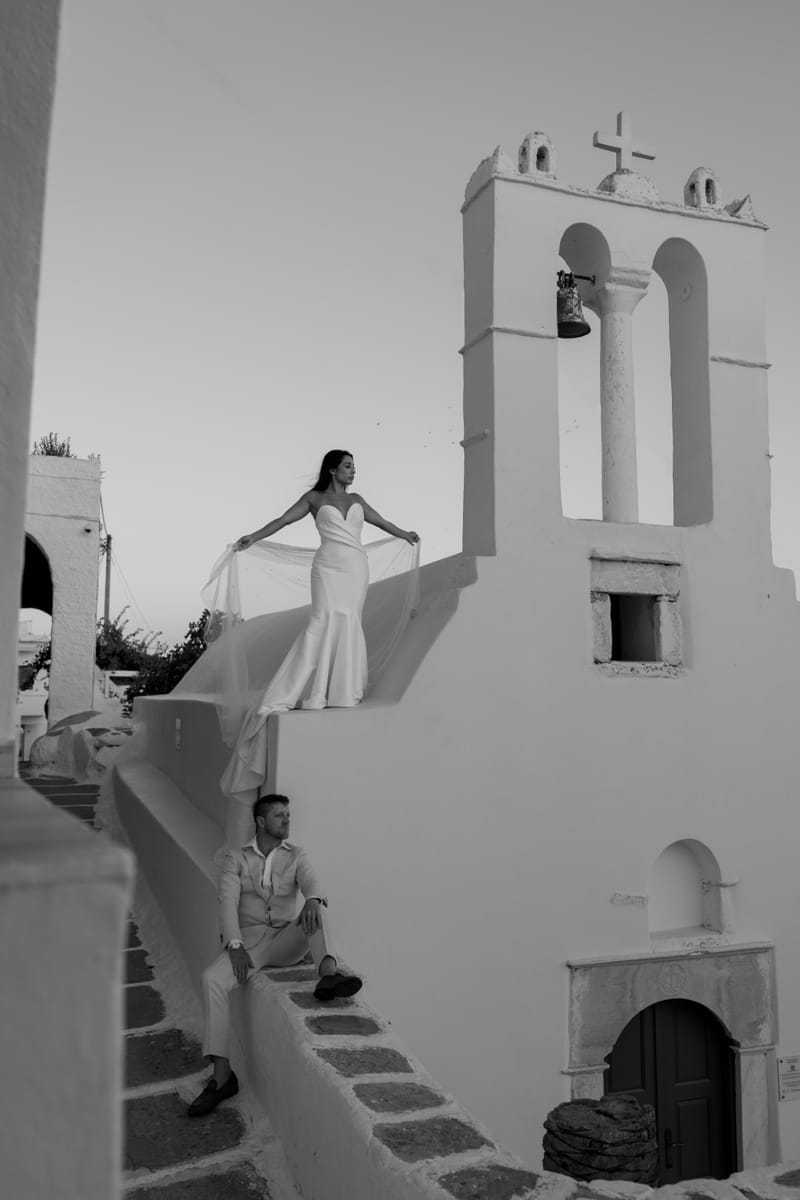 Reni & Jordan Wedding at the Cycladic Gem Villa Ios