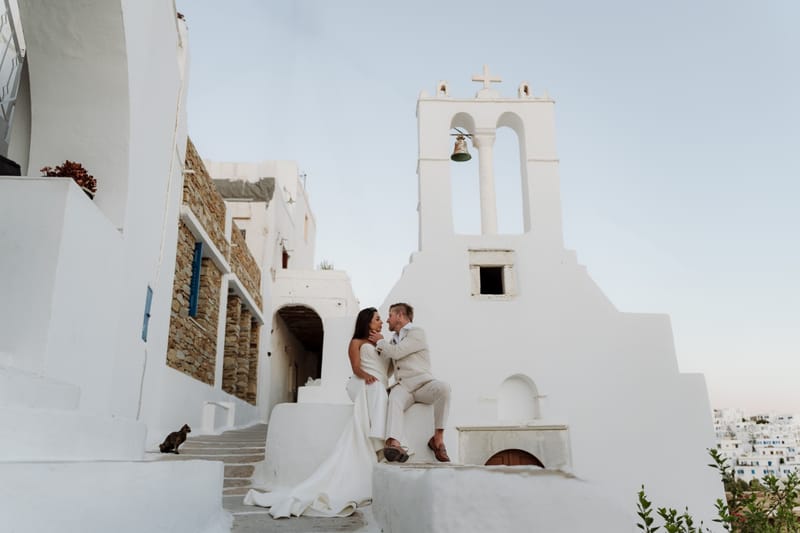 Reni & Jordan Wedding at the Cycladic Gem Villa Ios