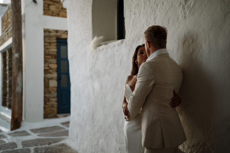 Reni & Jordan Wedding at the Cycladic Gem Villa Ios