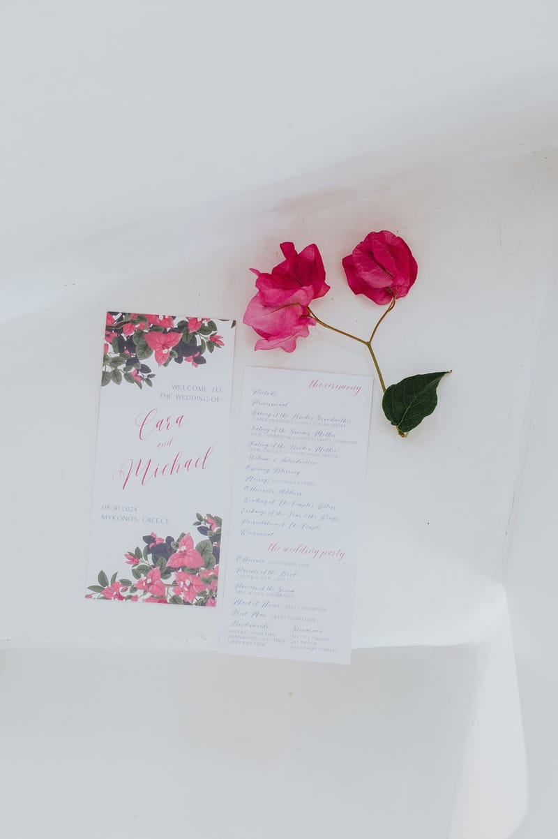 Cara and Mike Wedding in Mykonos Island