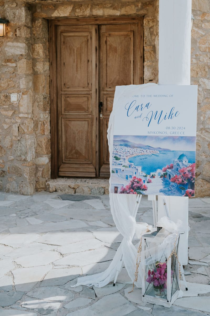 Cara and Mike Wedding in Mykonos Island