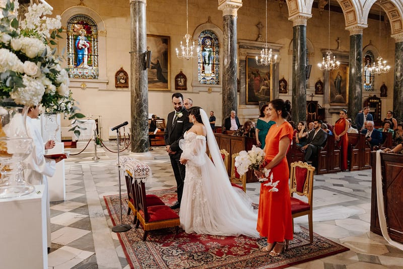 Ceremony at St Dennis Catholic Church Cathedral in Athens