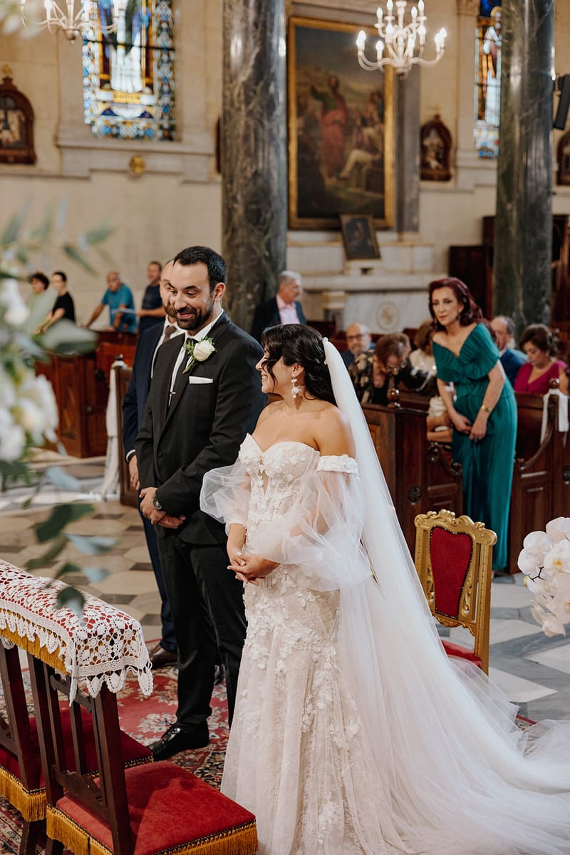 Ceremony at St Dennis Catholic Church Cathedral in Athens