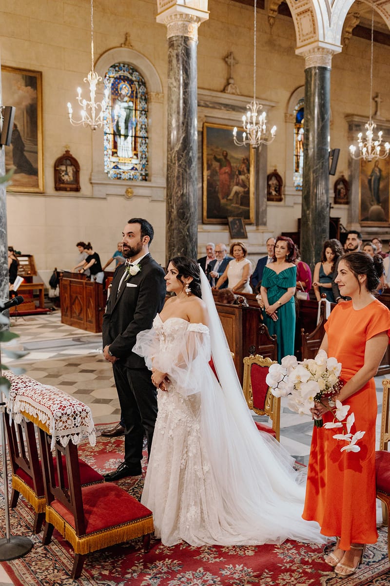 Ceremony at St Dennis Catholic Church Cathedral in Athens