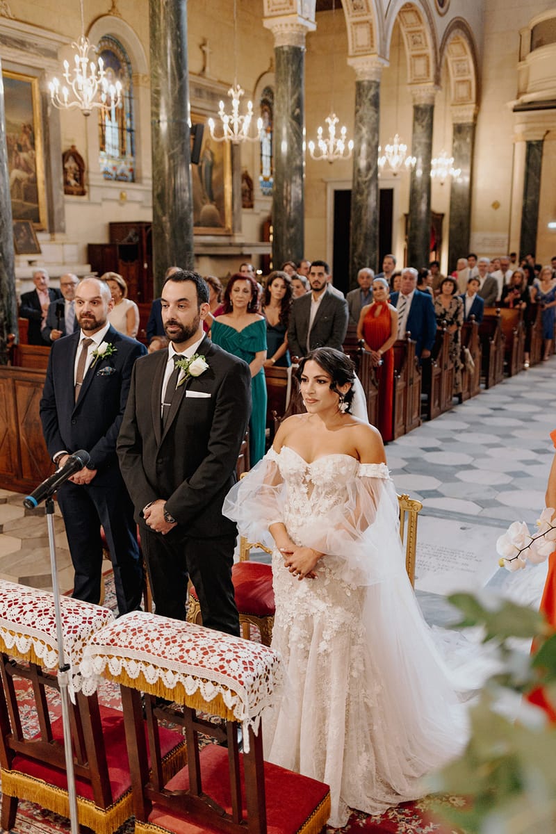 Ceremony at St Dennis Catholic Church Cathedral in Athens