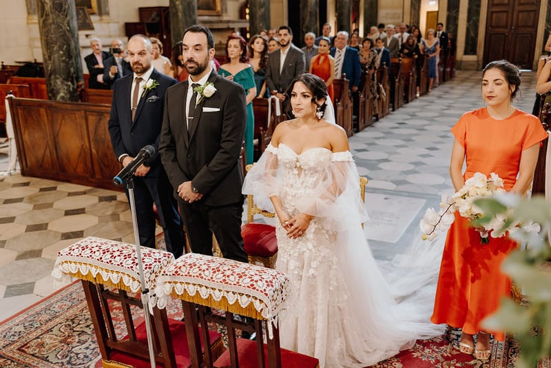 Ceremony at St Dennis Catholic Church Cathedral in Athens