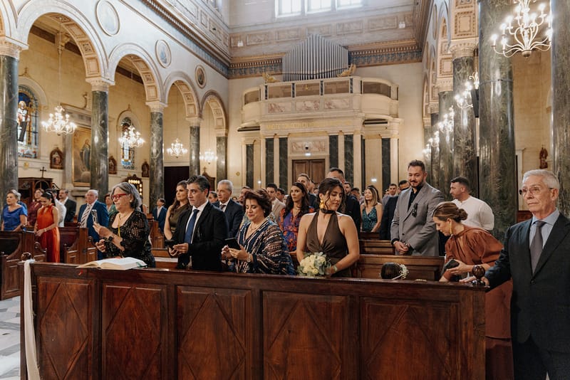 Ceremony at St Dennis Catholic Church Cathedral in Athens