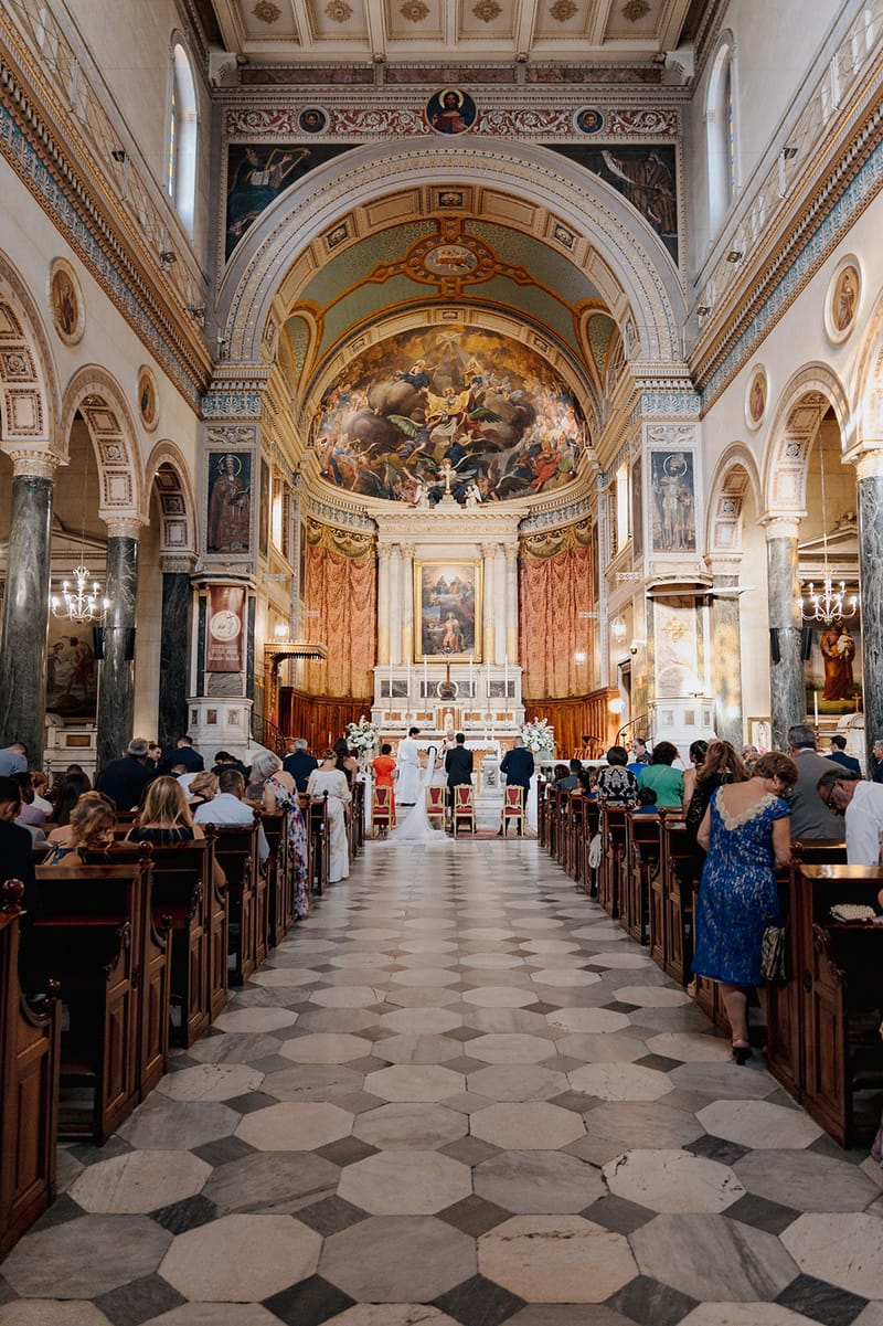 Ceremony at St Dennis Catholic Church Cathedral in Athens