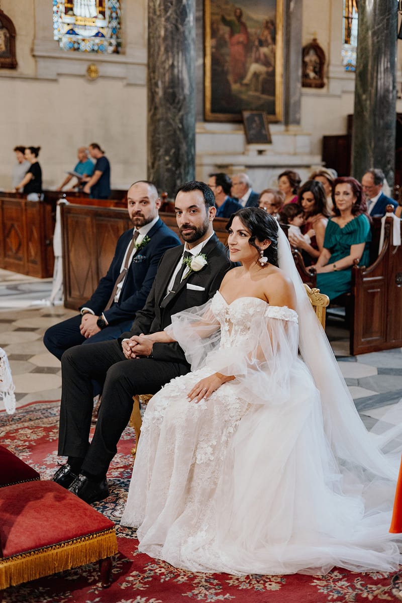 Ceremony at St Dennis Catholic Church Cathedral in Athens