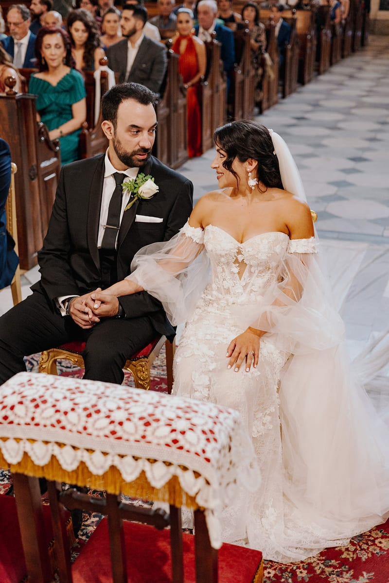 Ceremony at St Dennis Catholic Church Cathedral in Athens