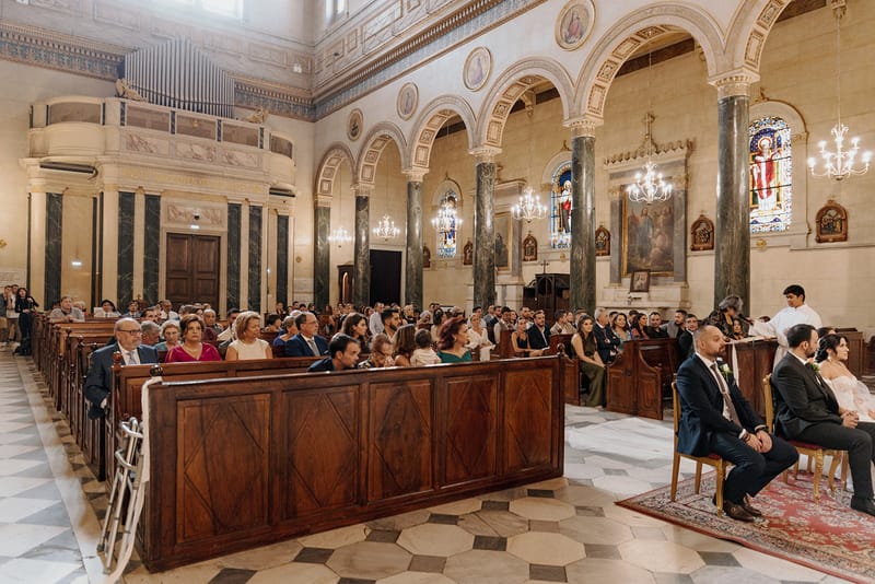 Ceremony at St Dennis Catholic Church Cathedral in Athens