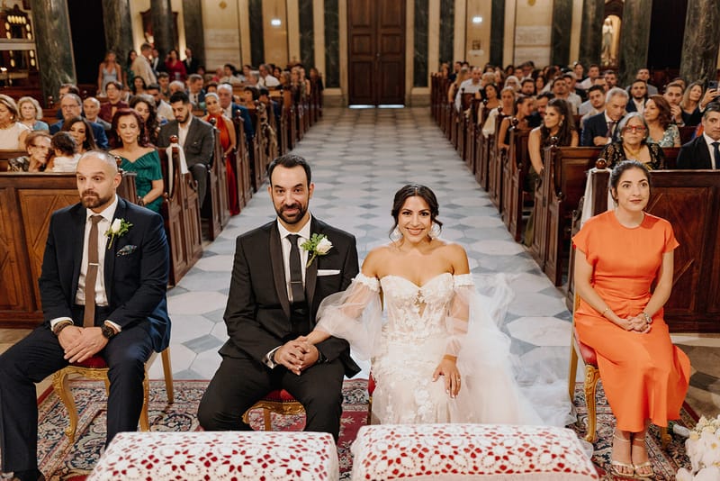 Ceremony at St Dennis Catholic Church Cathedral in Athens