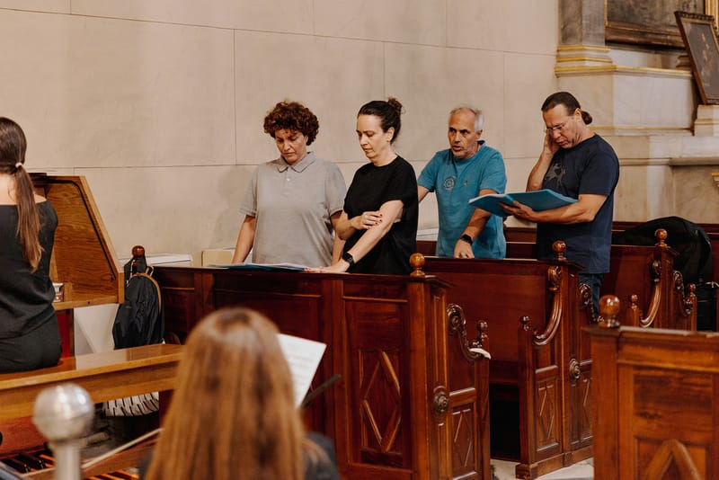 Ceremony at St Dennis Catholic Church Cathedral in Athens