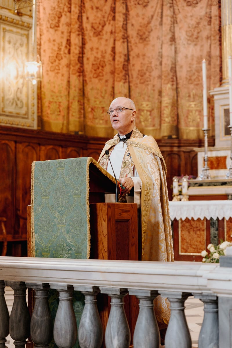 Ceremony at St Dennis Catholic Church Cathedral in Athens