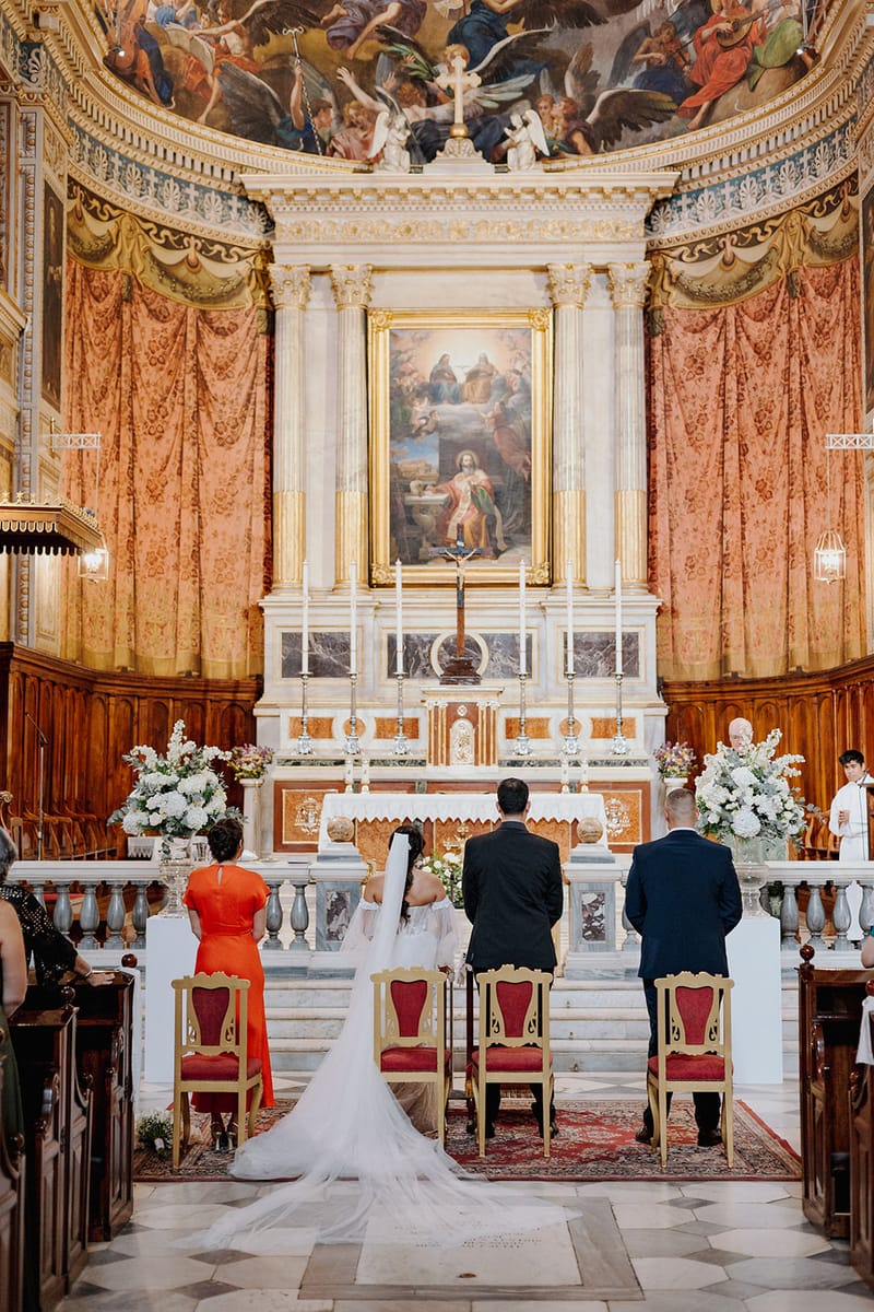Ceremony at St Dennis Catholic Church Cathedral in Athens
