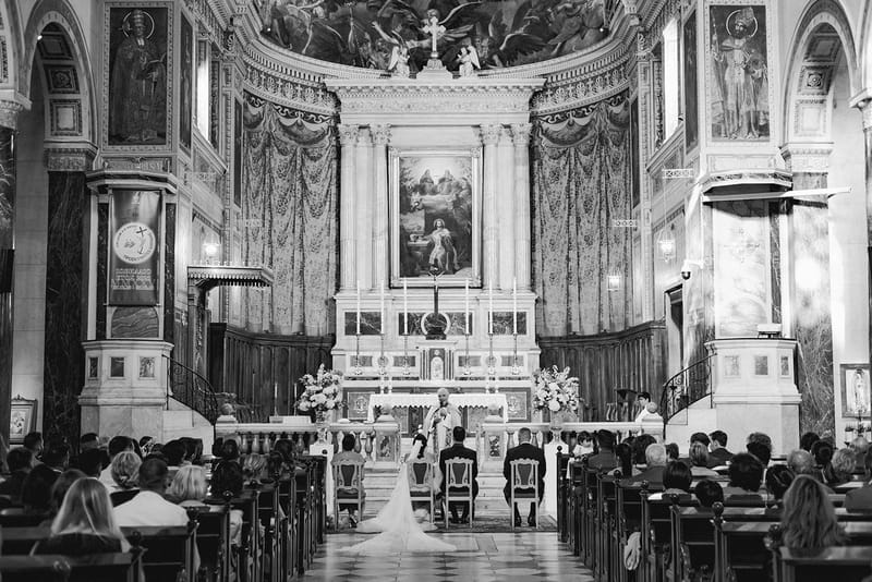 Ceremony at St Dennis Catholic Church Cathedral in Athens